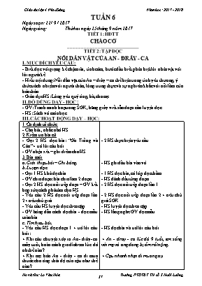 Giáo án điện tử Lớp 4 - Tuần 6 - Năm học 2017-2018 - Lò Văn Hóa